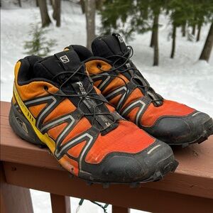 Salomon Men's speedcross 3- Orange, Yellow, and Black